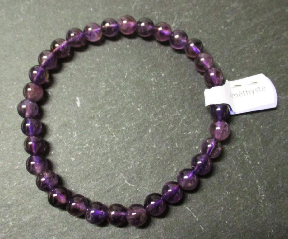 Armband Kugeln 6mm Amethyst 