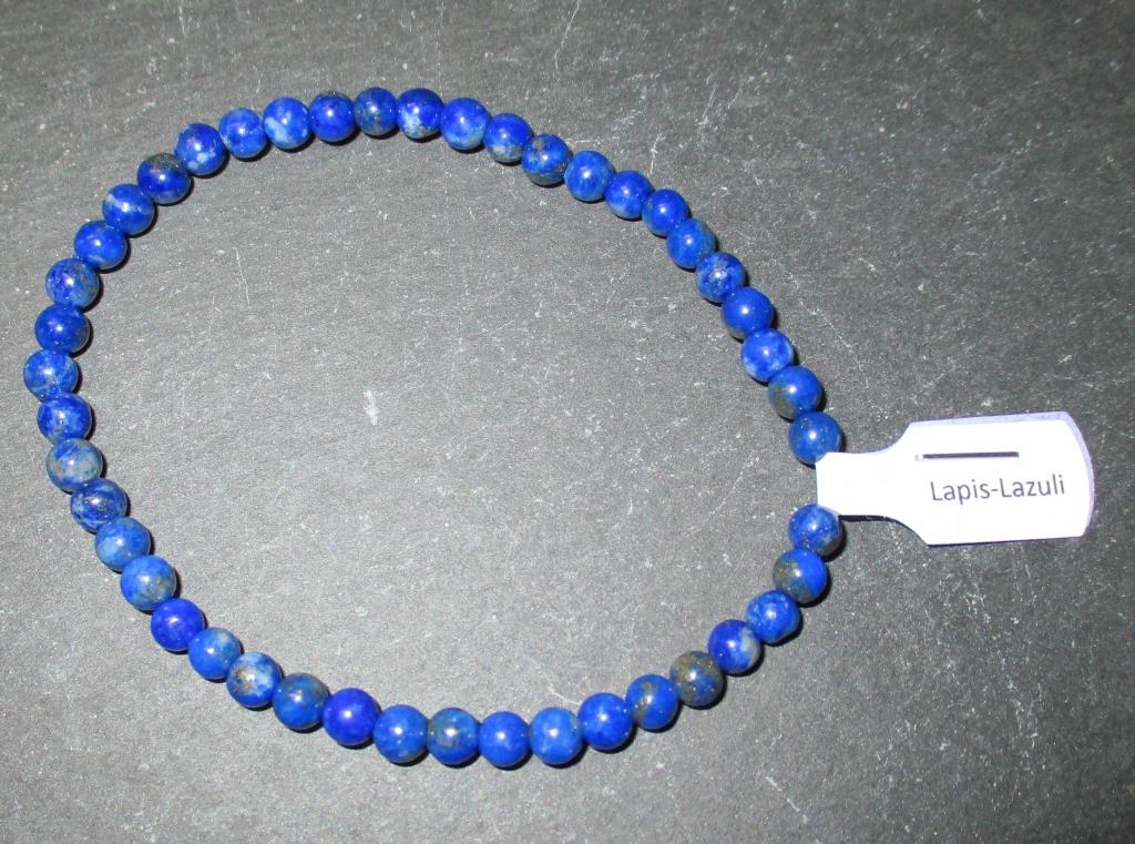 Armband Kugeln 4mm Lapis Lazuli