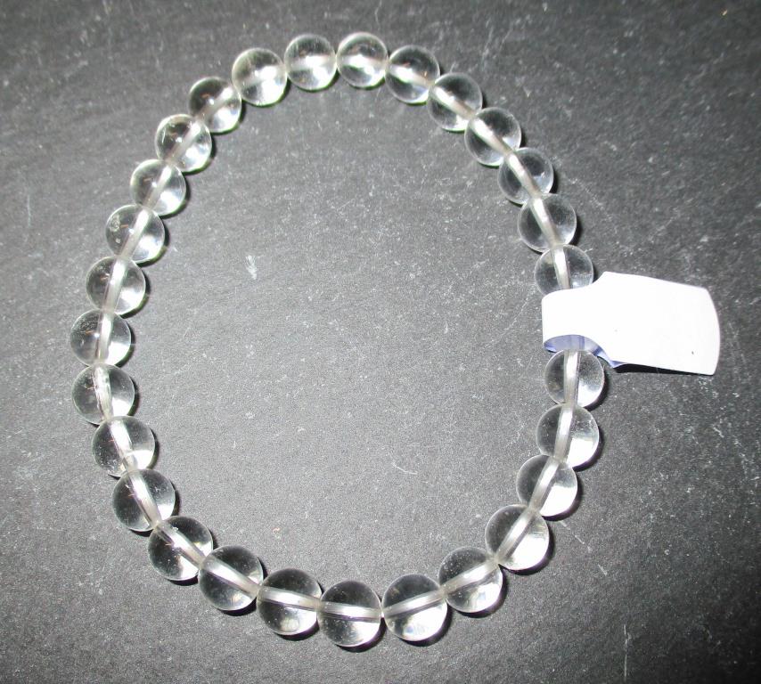 Armband Kugeln 6mm Bergkristall