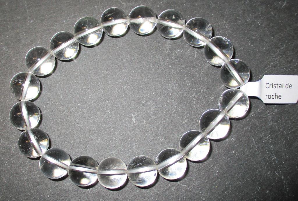 Armband Kugeln 10mm Bergkristall