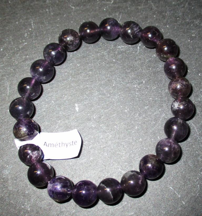 Armband Kugeln 8mm Amethyst 