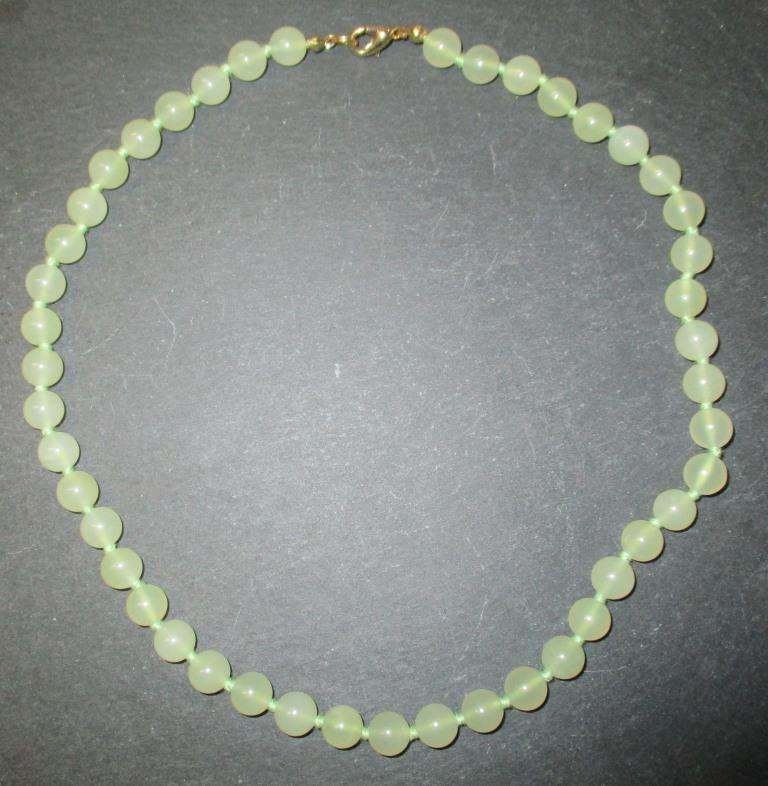 Collier Kugeln 8mm/45cm Serpentin Jade