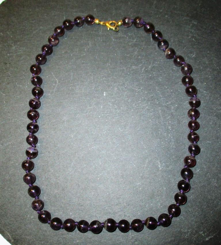 Collier Kugeln 8mm/45cm Amethyst