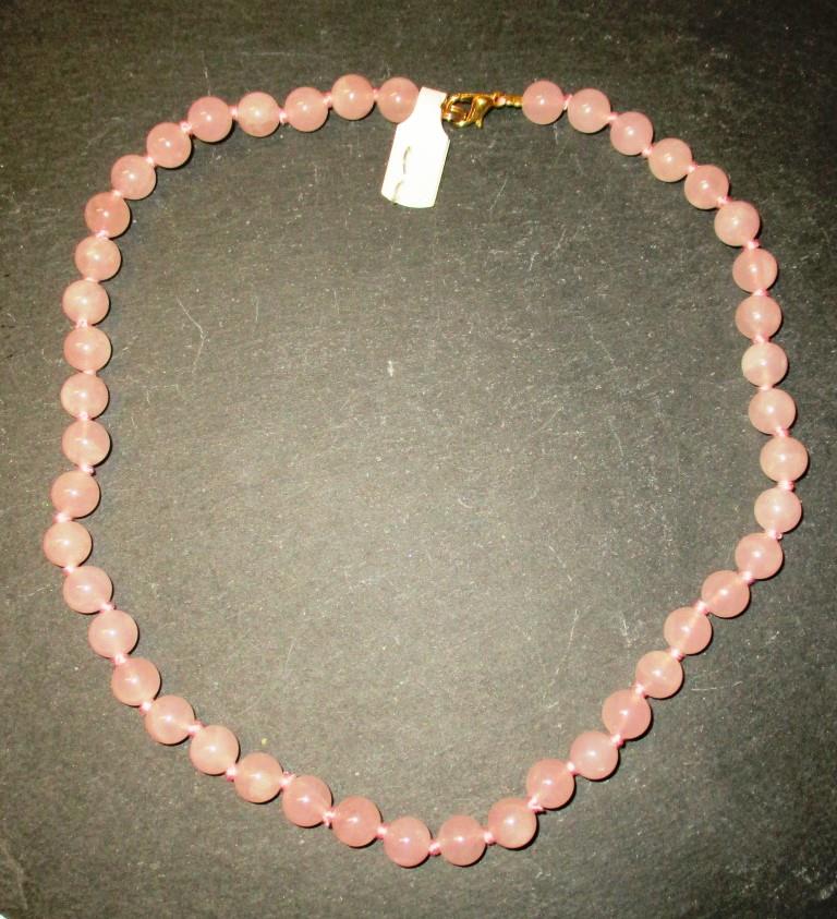 Collier Kugeln 8mm/45cm RosaQuarz