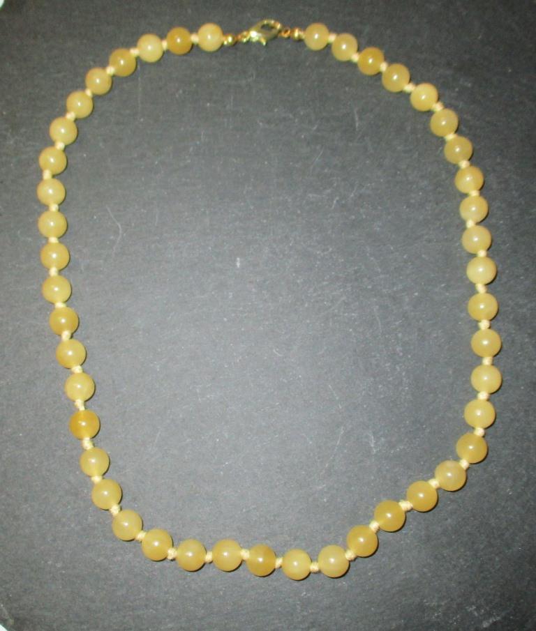 Collier Kugeln 8mm/45cm Calcit gelb