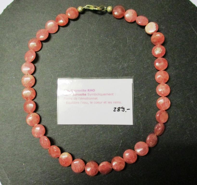 Collier  Cration 45cm Rhodochrosit