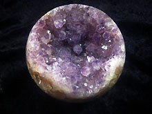 Amethyst Kugel   Brasilien  halb roh