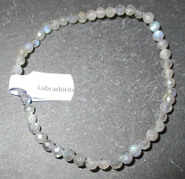 ArmbandKugeln fazetiert 4mm Labradorit 