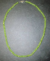 Kette Kugeln fazetiert 4mm/45cm Peridot 