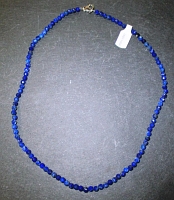 Kette  Kugeln fazetiert 4mm/45cm Lapis Lazuli