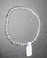 Armband Kugeln  4mm Bergkristall