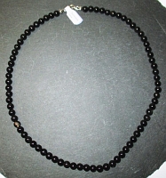 Collier Kugeln 6mm/50cm Turmalin schwarz