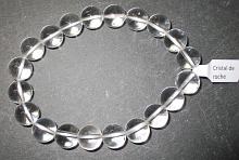 Armband Kugeln 10mm Bergkristall