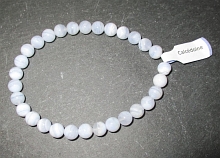 Armband Kugeln 6mm Chalcedon