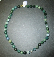 Collier Kugeln 8mm/45cm Moosachat