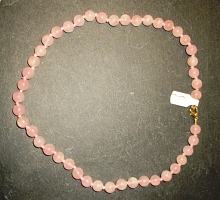 Collier Kugeln 8mm/45cm RosaQuarz