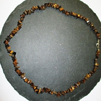 Collier  Chips 60cm Tigerauge